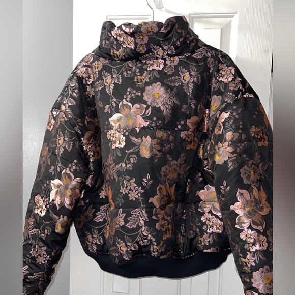 Free People Floral Jacquard Jacket Coat Medium - Picture 5 of 6